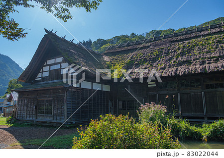 旧長谷部家住宅の茅葺屋根 83022044