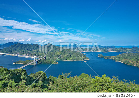 【カレイ山展望公園からの風景】 愛媛県今治市宮窪町宮窪 83022457