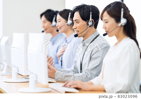 オペレーター　テレフォンアポインター　コールセンター　サポートセンター　ビジネス 83023096