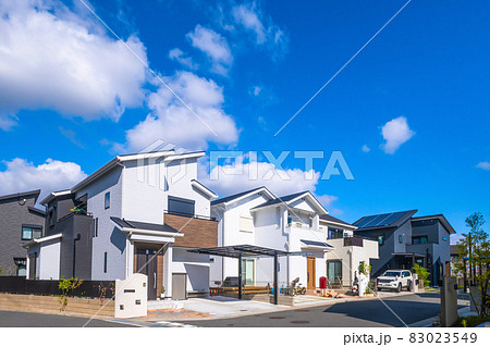 電柱のない新築住宅街 電柱のない新築住宅街 83023549