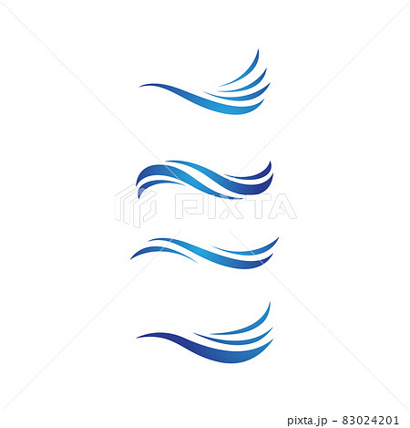 Water wave icon vector design Water wave icon vector design 83024201