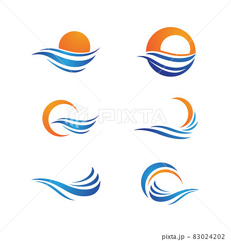 Water wave icon vector design 83024202