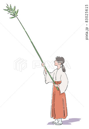 煤祓いをする巫女 煤祓いをする巫女 83025615