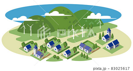 風力発電の風景 風力発電の風景 83025617
