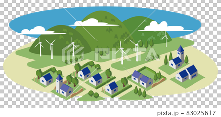 風力発電の風景 風力発電の風景 83025617