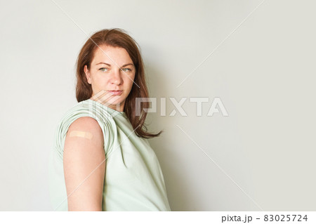 Pregnant woman visit doctor center. Gynecology maternity treatment. Vaccine 83025724
