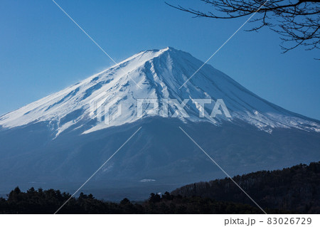 山中湖からの富士山風景 山中湖からの富士山風景 83026729