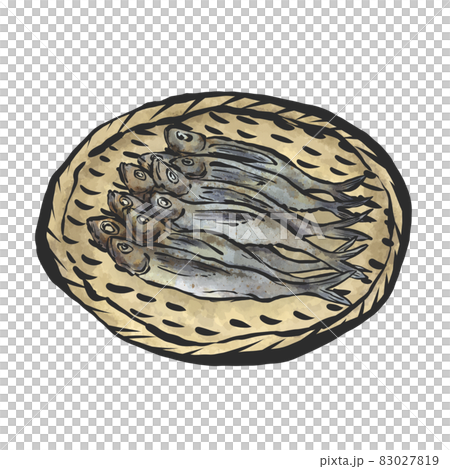Hand-painted brush painting style illustration of grilled chin 83027819