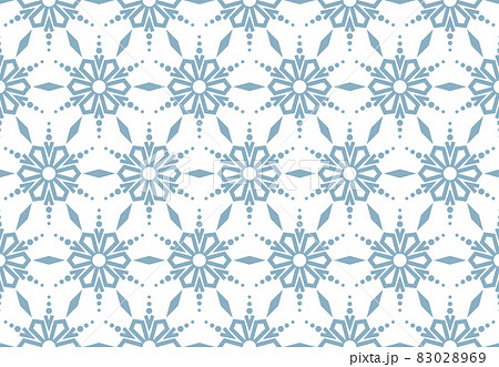 Abstract geometric pattern with lines, snowflakes.  83028969