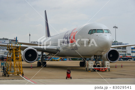 Airplane at Da Nang Airport, Vietnam 83029541