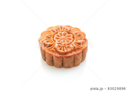 moon cake on white background 83029896
