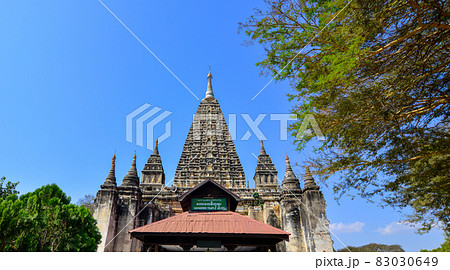 Ancient Buddhist temple in Bagan, Myanmar 83030649