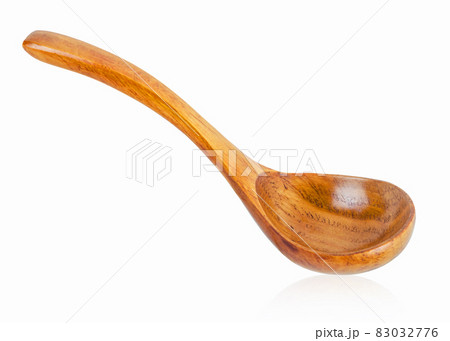 Wooden ladle isolated on white background. Wooden ladle isolated on white background. 83032776