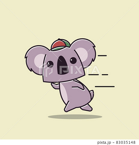 Adorable Koala Running Fast Sport Animal Zoo... - Stock Illustration  [83035148] - PIXTA