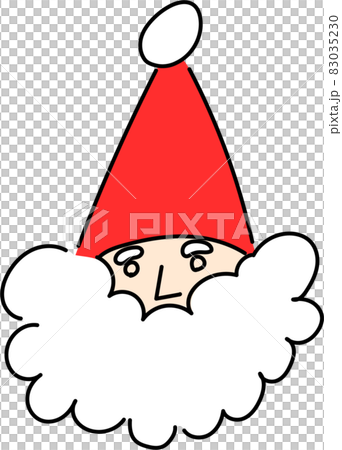 サンタ　サンタの顔のイラスト 83035230