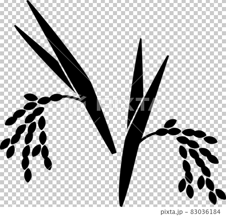 稻穗剪影圖 83036184