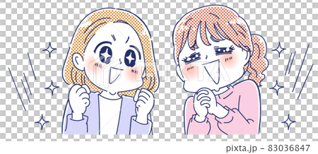 女性二人の表情 女性二人の表情 83036847
