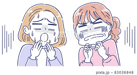女性二人の表情 83036848