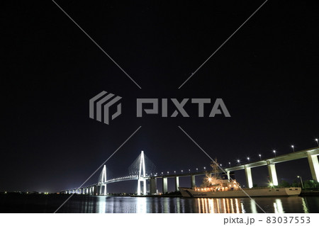 射水ベイエリア・新湊大橋ライトアップ 射水ベイエリア・新湊大橋ライトアップ 83037553