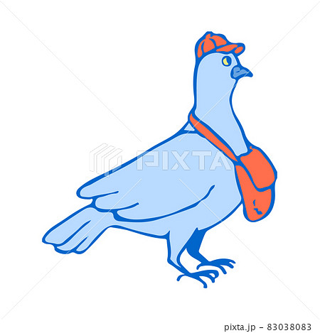 伝書鳩のイラスト 伝書鳩のイラスト 83038083