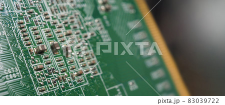 Semiconductor. cpu chip located on the green motherboard of the computer. Semi conductor motherboard circuit board. Hightech computer board with manufacture chip pcb technology. Smart phone iot chip. Semiconductor. cpu chip located on the green motherboard of the computer. Semi conductor motherboard circuit board. Hightech computer board with manufacture chip pcb technology. Smart phone iot chip. 83039722