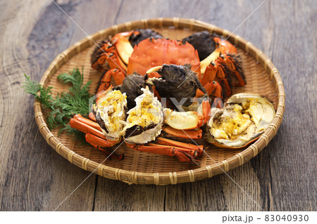 モクズガニの塩茹で モクズガニの塩茹で 83040930