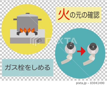 Disaster / disaster prevention material illustration Disaster / disaster prevention material illustration 83041490