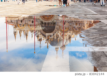 St Mark's Basilica, water reflection view, Venice, Italy St Mark's Basilica, water reflection view, Venice, Italy 83042144