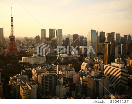 東京夕景 83045187