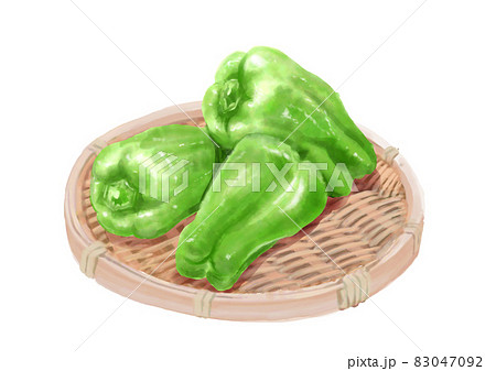 ざる盛りのピーマン 83047092