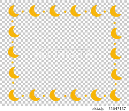 yellow moon frame illustration yellow moon frame illustration 83047187