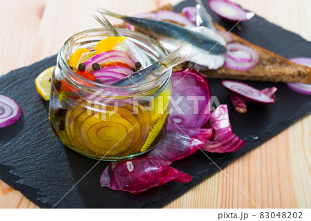 Homemade pickled sprats Homemade pickled sprats 83048202
