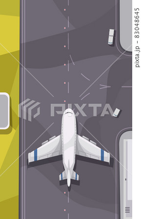 Airport Runway Top View 83048645