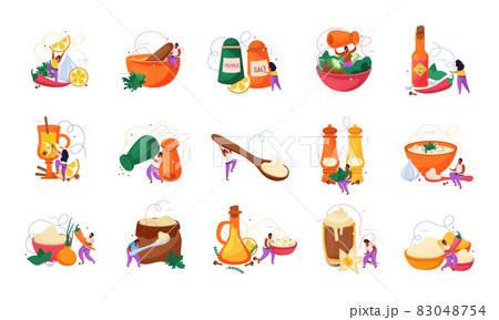 Spices Flat Recolor Set 83048754