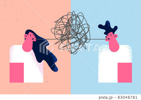 Connection between female and male concept Connection between female and male concept 83048781