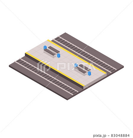 Subway Platform Icon Subway Platform Icon 83048884