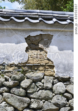 新薬師寺　境内の土壁　奈良市 83050307