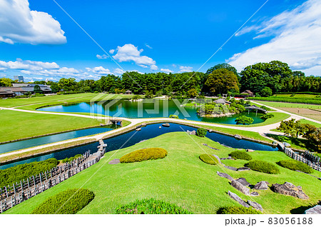 岡山県 岡山後楽園(唯心山からの眺望) 岡山県 岡山後楽園(唯心山からの眺望) 83056188
