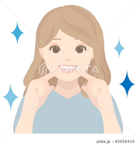 綺麗な歯の女性 綺麗な歯の女性 83056410