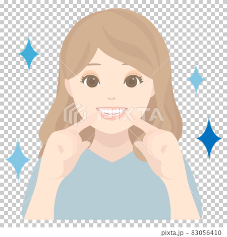 綺麗な歯の女性 綺麗な歯の女性 83056410