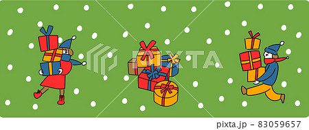 プレゼント　クリスマスプレゼントのイラスト 83059657