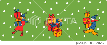 プレゼント　クリスマスプレゼントのイラスト 83059657