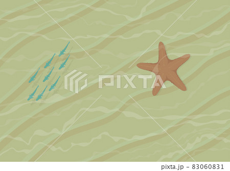 Sand beach shallow water vector illustration Sand beach shallow water vector illustration 83060831