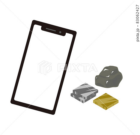 携帯リサイクルイメージイラスト 83062427