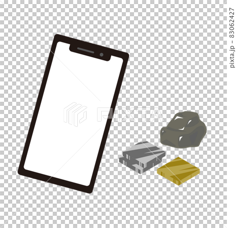 携帯リサイクルイメージイラスト 83062427