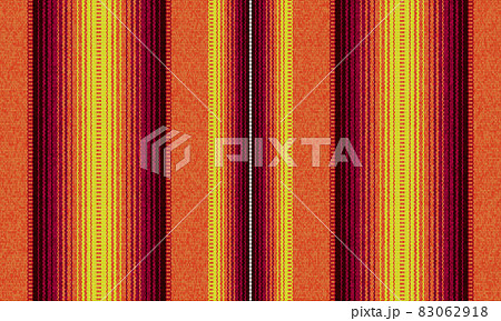 Blanket stripes seamless vector pattern. Background for Cinco de Mayo party decor or ethnic mexican fabric pattern with colorful stripes. Serape design 83062918