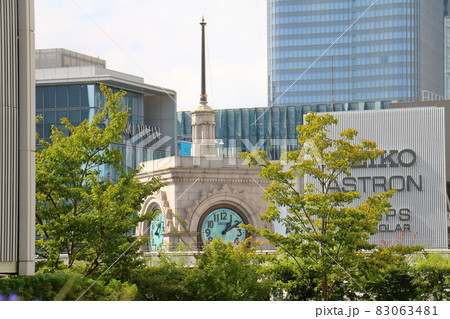 三越屋上からの銀座和光　東京都中央区銀座4　和光堂　銀座4丁目　和光 83063481