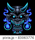 Devil head mascot logo design 83063776