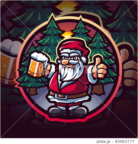 Santa esport mascot logo design Santa esport mascot logo design 83063777
