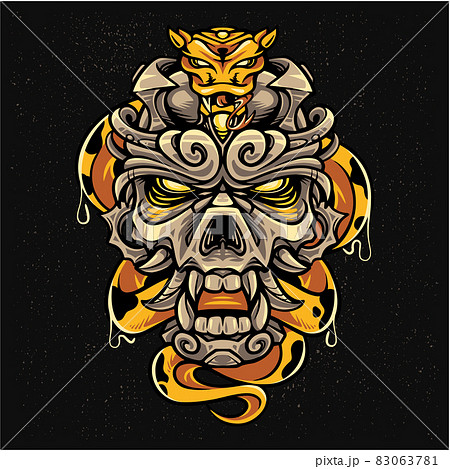 Emperor skull head mascot logo Emperor skull head mascot logo 83063781